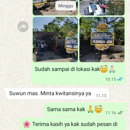 Pengiriman Papan Bunga Duka Batursari Batangan