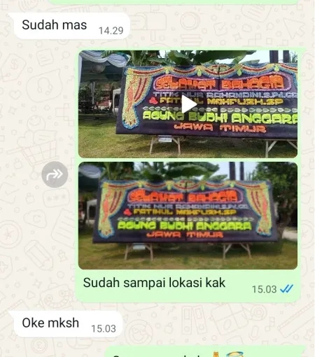 Pengiriman Papan Bunga Batursari Batangan